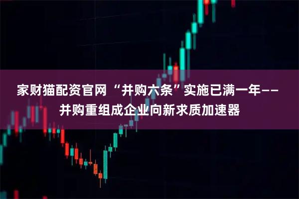 家财猫配资官网 “并购六条”实施已满一年—— 并购重组成企业向新求质加速器