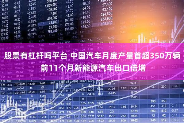 股票有杠杆吗平台 中国汽车月度产量首超350万辆 前11个月新能源汽车出口倍增